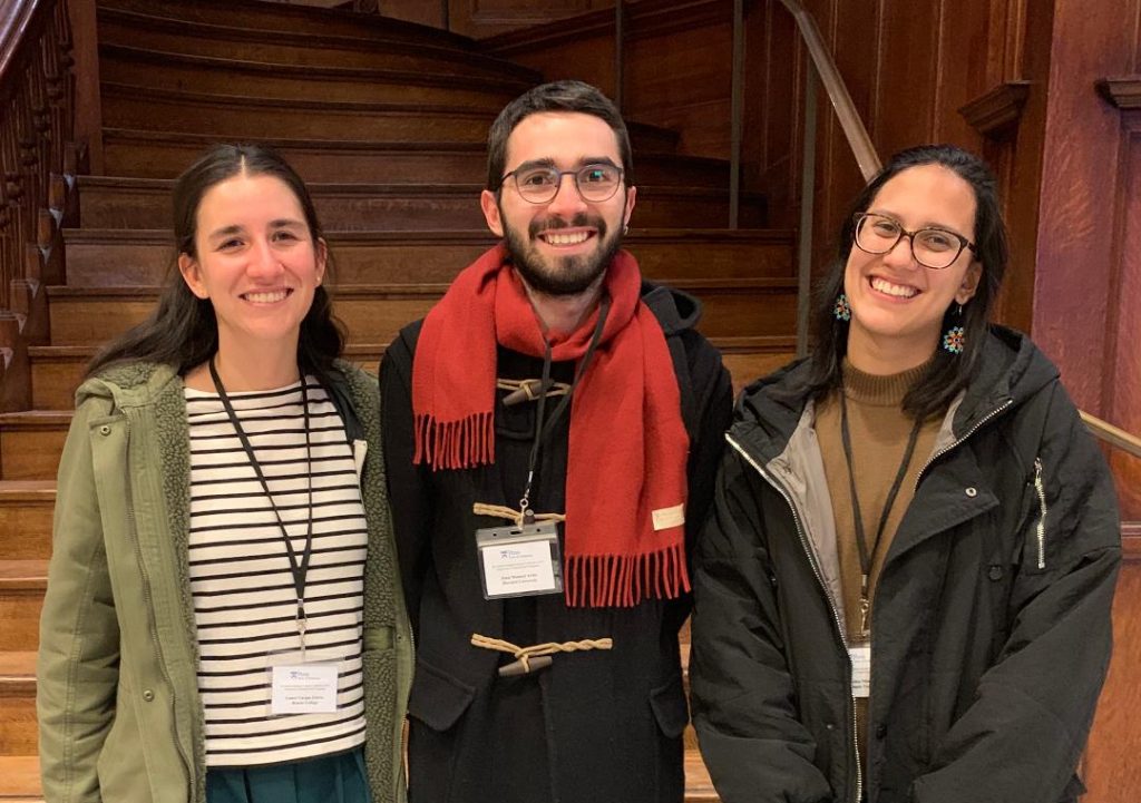 Juan Arias, Melisa Martinez y Laura Vargas organizaron y presentaron un panel en el UPenn